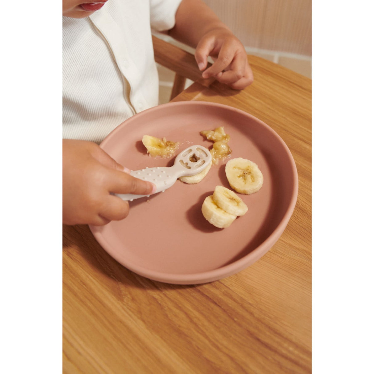 LIEWOOD Whale Blue Multi Mix Caelia Baby Learning Spoon 4-Pack