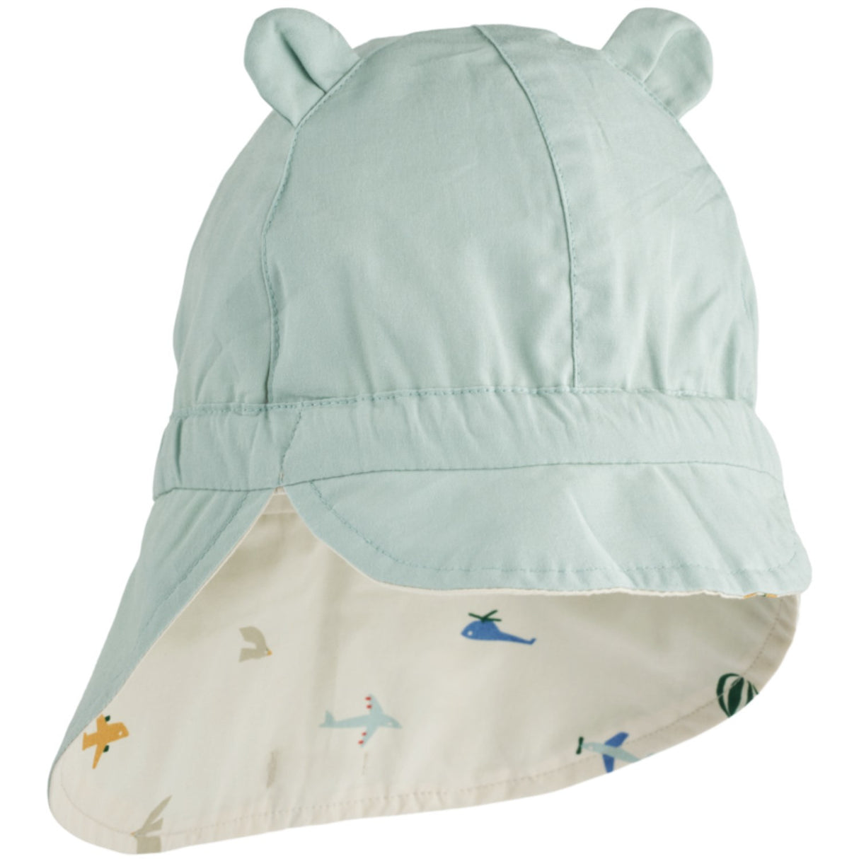LIEWOOD Aviator / Ecru Gorm Reversible Sun hat With Ears