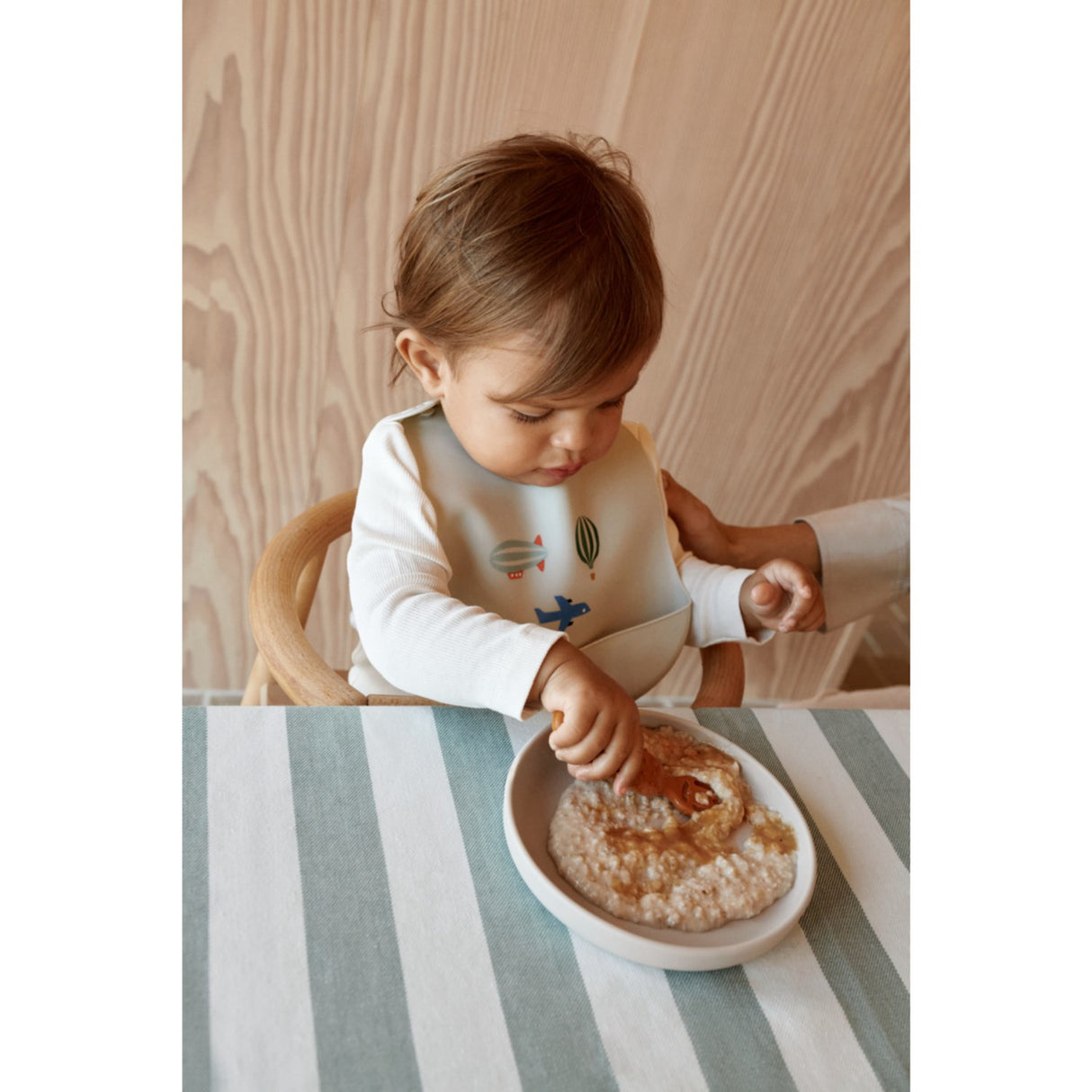 LIEWOOD Aviator / Ecru Tilda Printed Bib 2-Pack