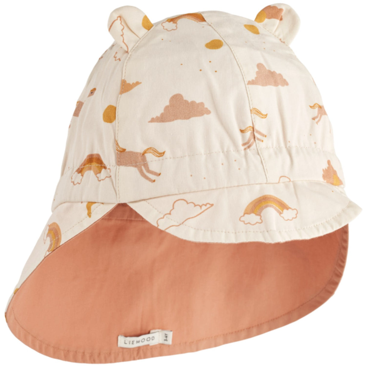 LIEWOOD Dream / Ecru Gorm Reversible Sun hat With Ears