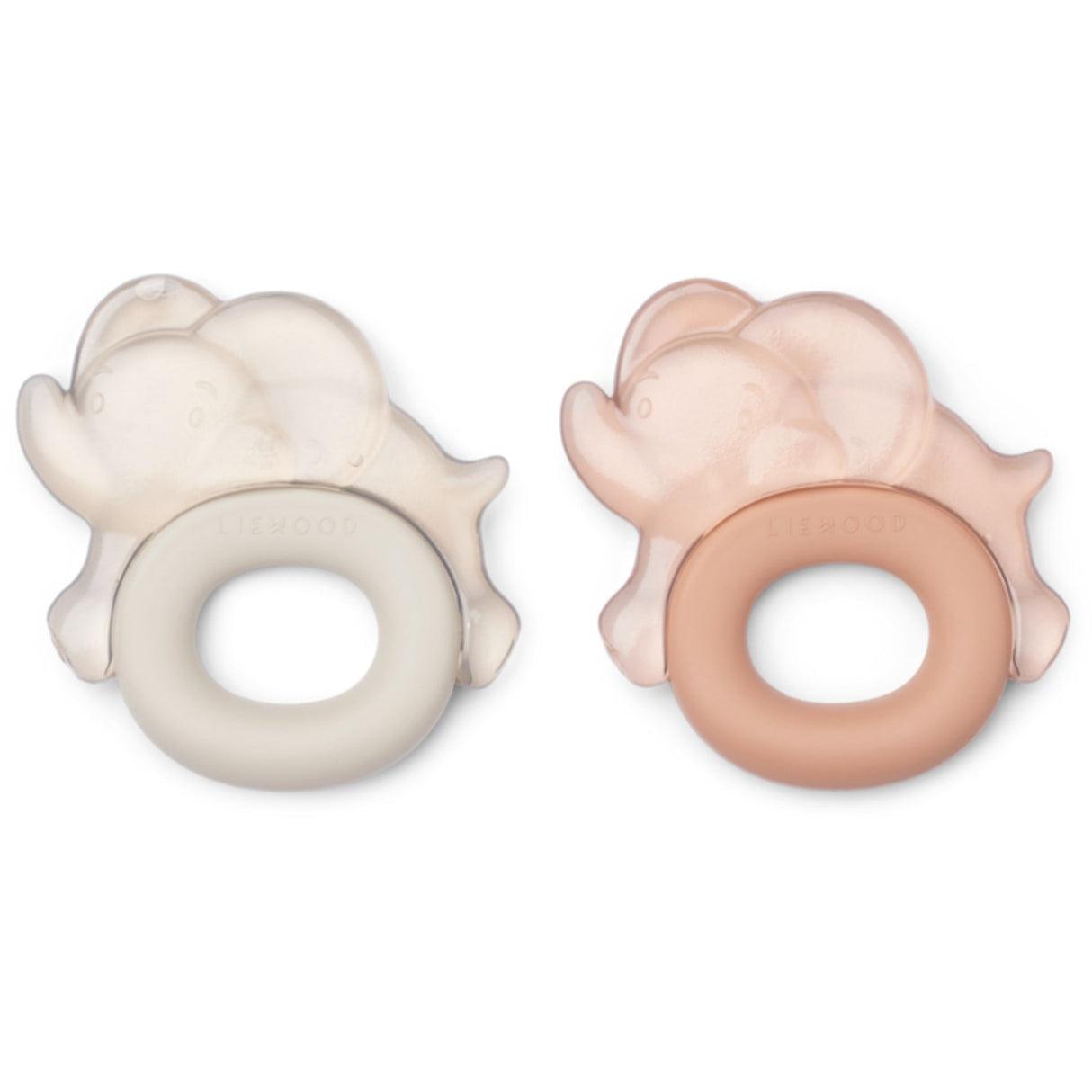 LIEWOOD Pale Tuscany / Sandy Rita Elephant Cooling Teether 2-Pack