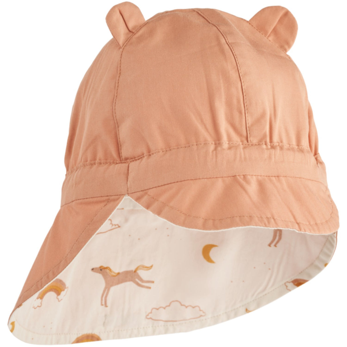 LIEWOOD Dream / Ecru Gorm Reversible Sun hat With Ears