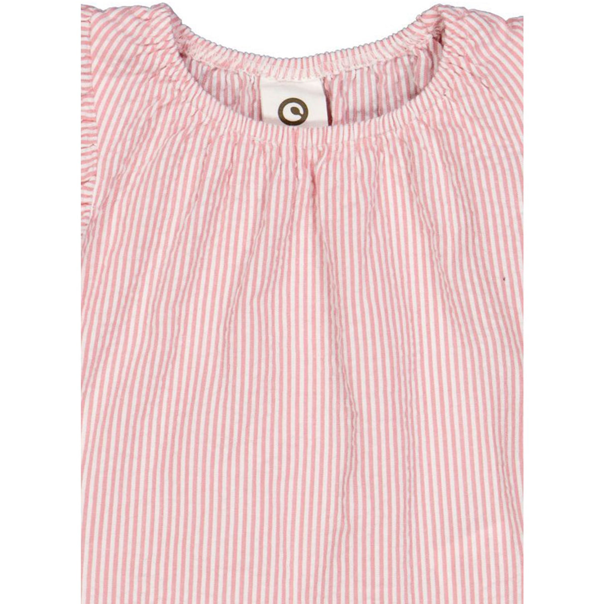 Müsli Balsam Cream/ Bubblegum Seersucker Stripe Frill Top Baby