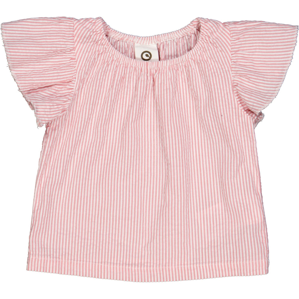 Müsli Balsam Cream/ Bubblegum Seersucker Stripe Frill Top Baby