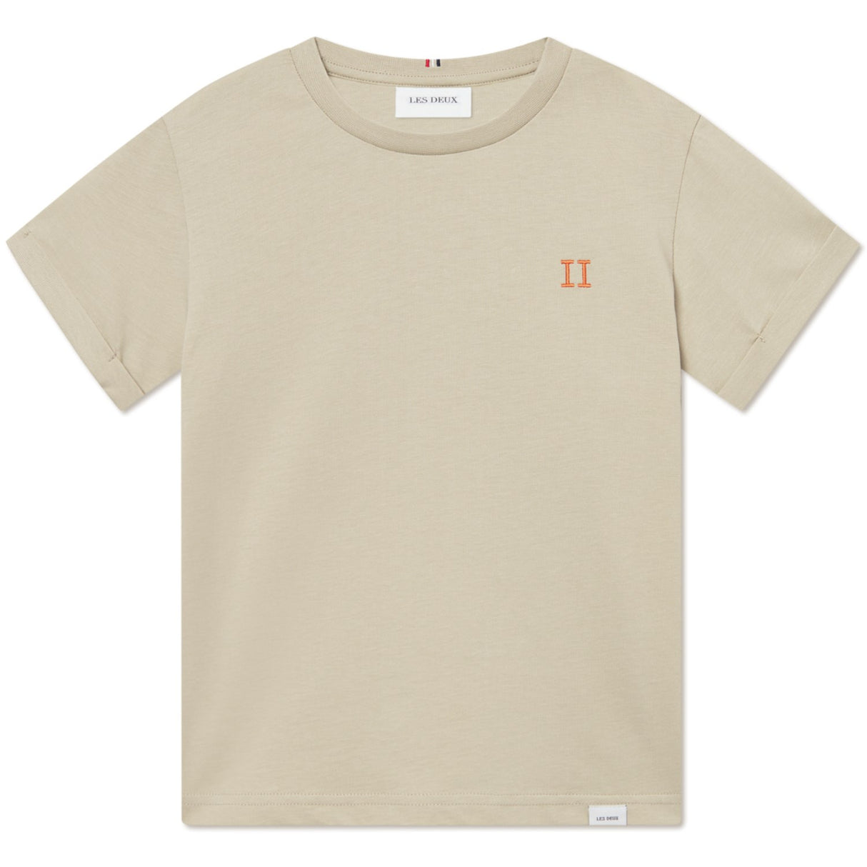 Les Deux Kids Light Sand/Orange Nørregaard T-Shirt Seasonal