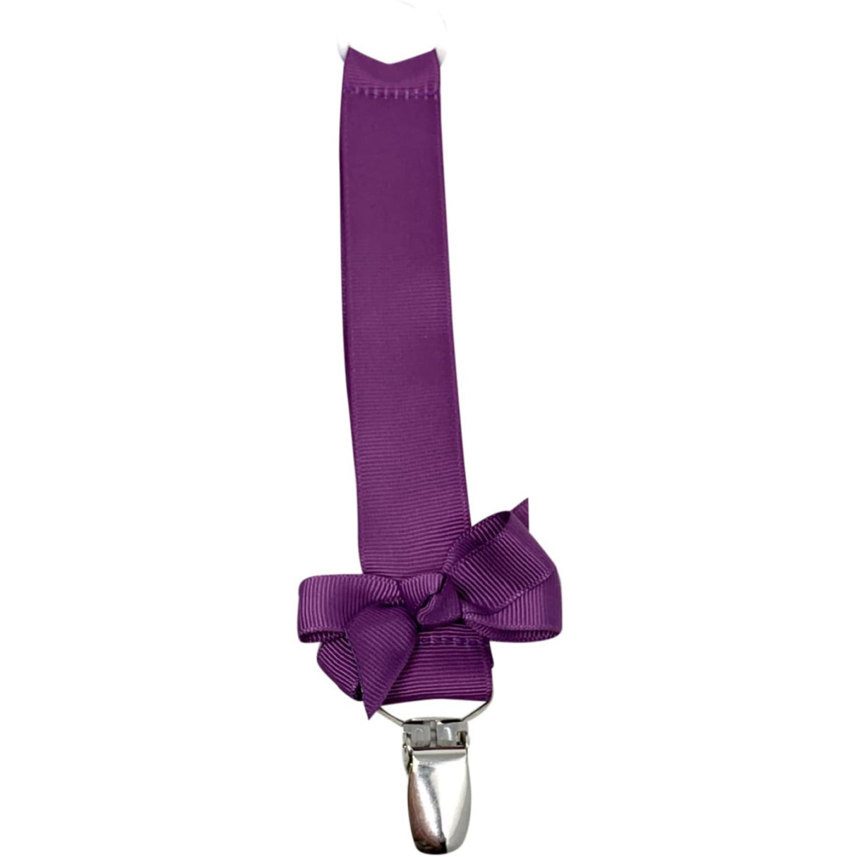 Bow's by Stær Pacifier String m. Bow - Amethyst/Purple