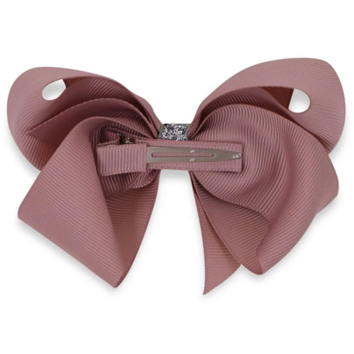 Bow's by Stær Classic Bow - Antique Rose/Silver Glitter - 10 cm