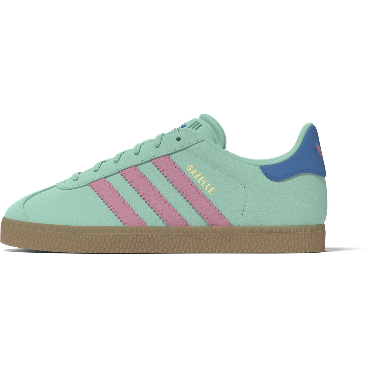 adidas Originals Clear Mint/Bliss Pink/Bright Blue Gazelle J Sneakers