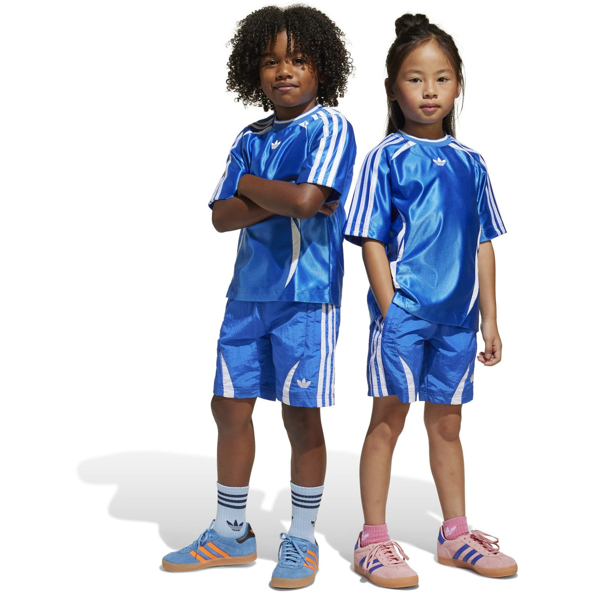 adidas Originals Blue Short Tee Set