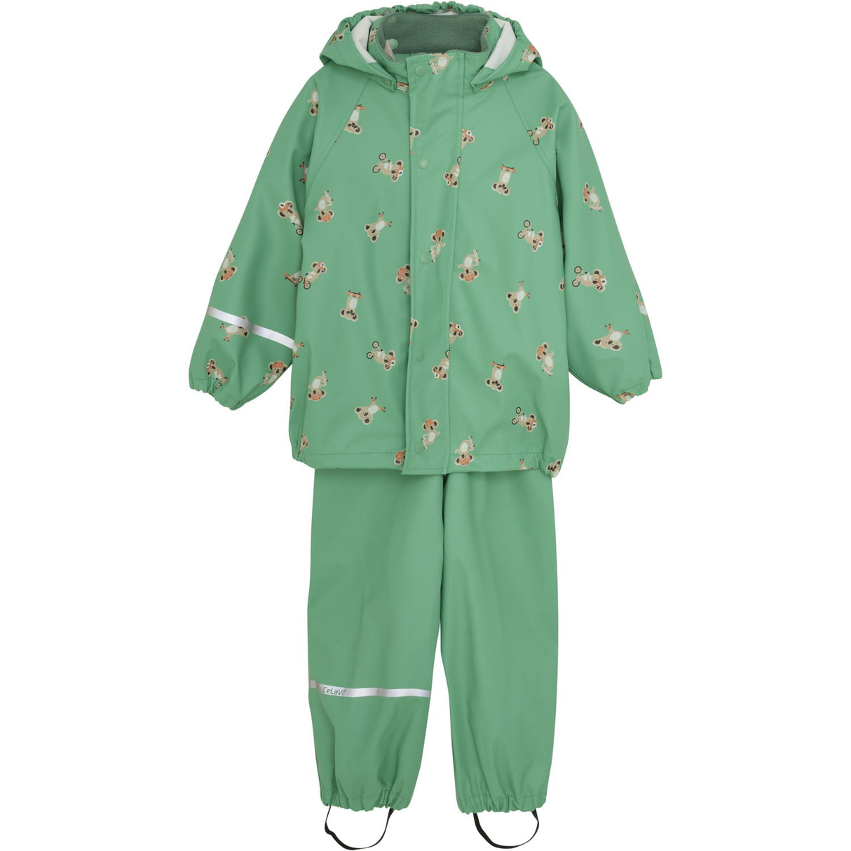 CeLaVi Green Spruce Rainwear Set - AOP