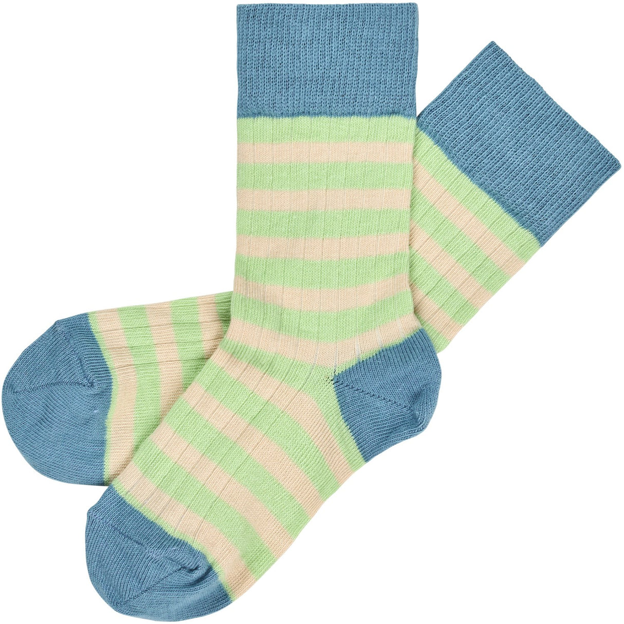 FUB washed indigo/emerald Classic Stripe Socks