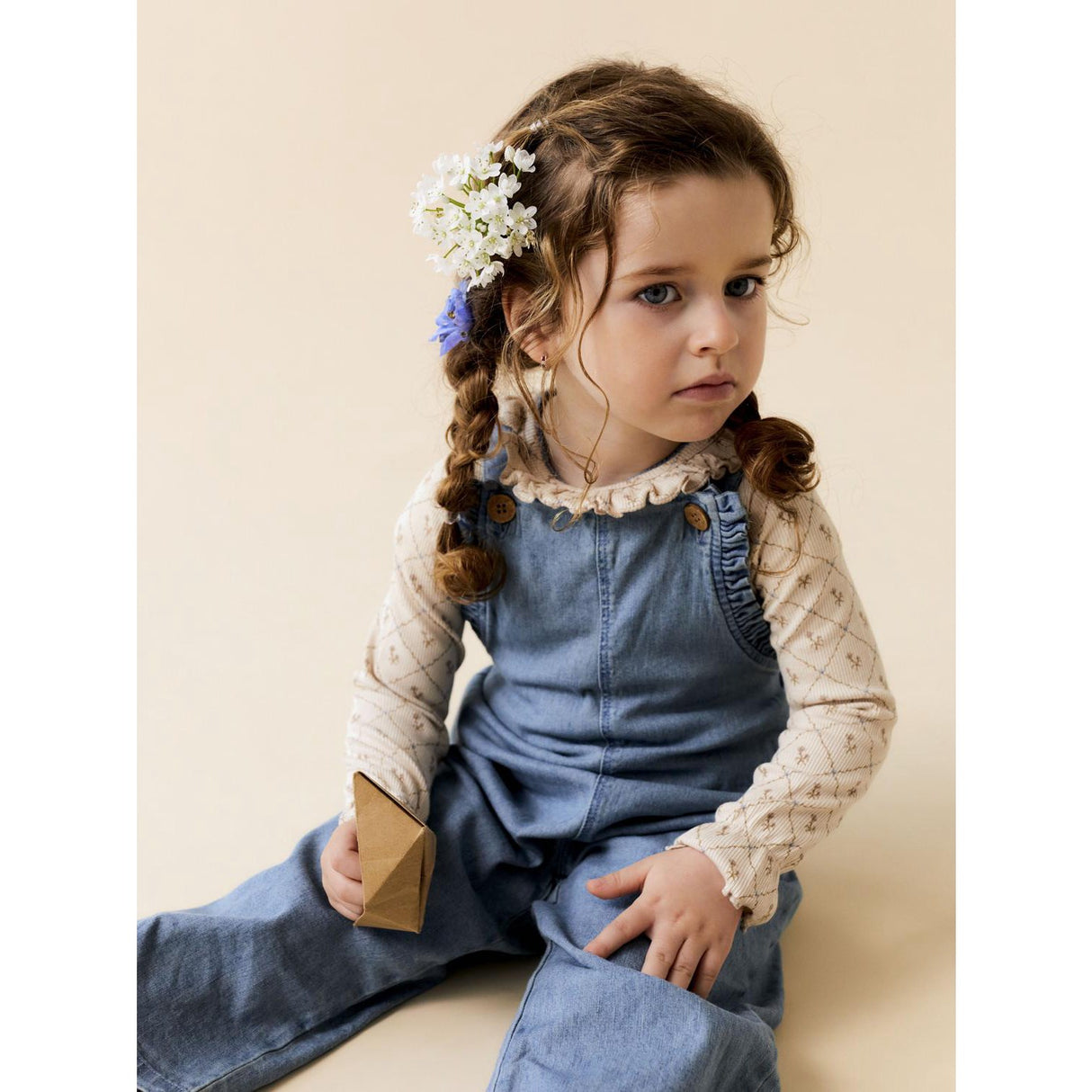 Lil'Atelier Gray Morn Gago Kug Slim Blouse