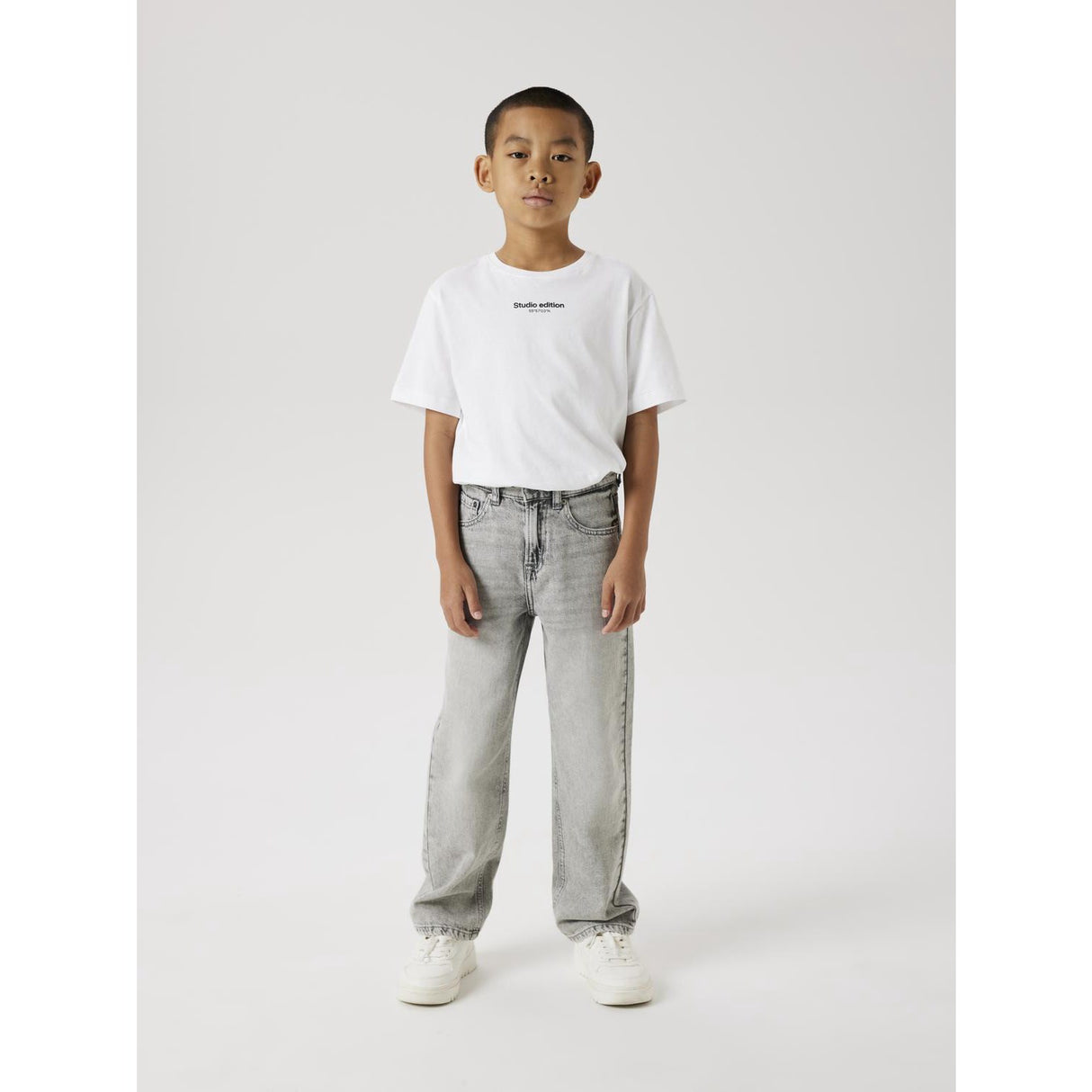 Name It Light Grey Denim Ryan Straight Jeans Noos