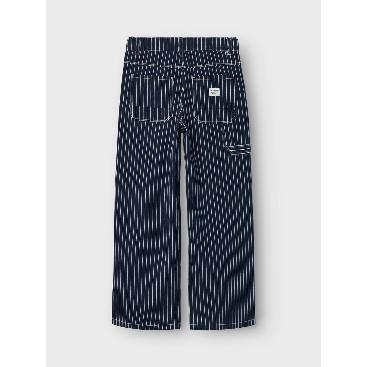 Name It Navy Blazer Rose Wide Twill Stripe Pants