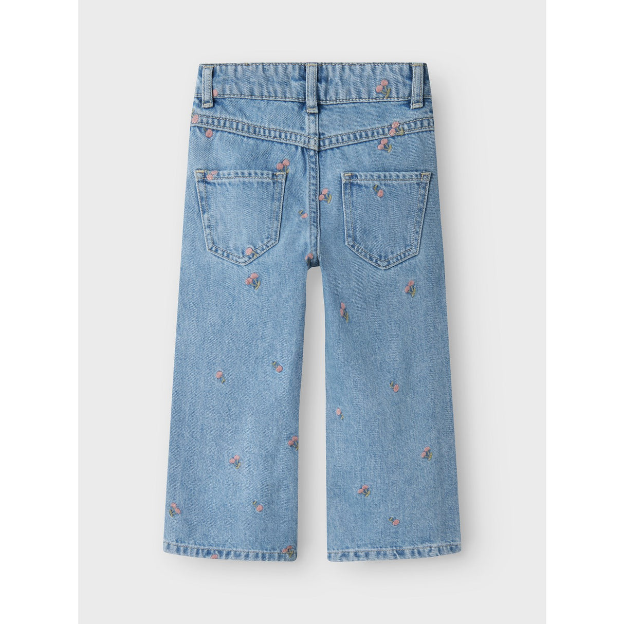 Name It Light Blue Denim Rose Wide Jeans