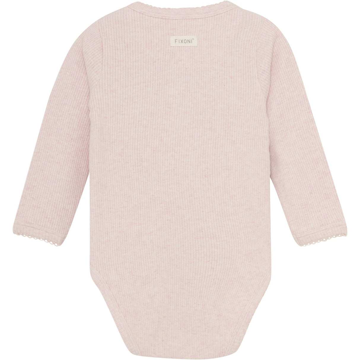 FIXONI Hushed Violet Melange Wrap Bodysuit LS Mélange Rib