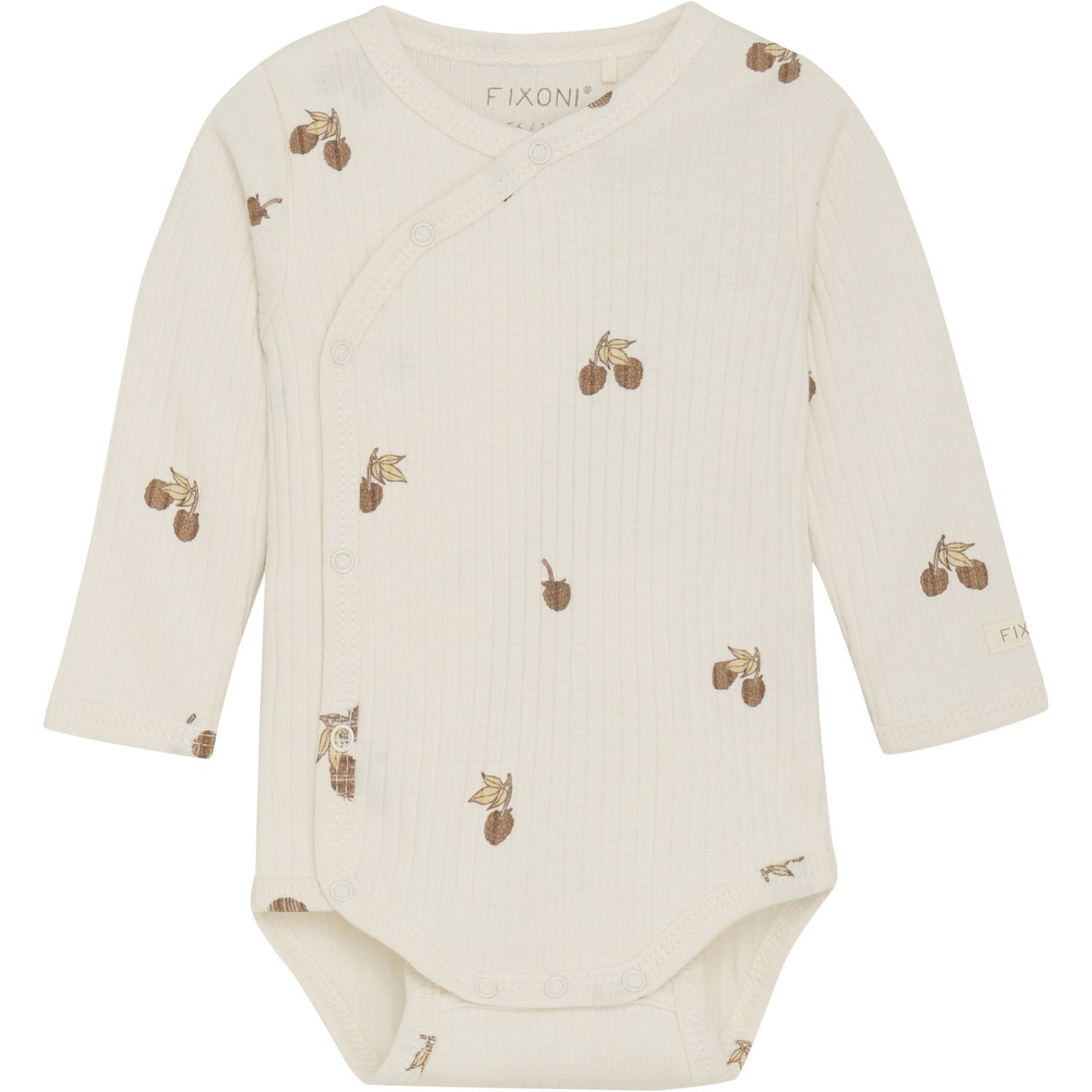 FIXONI Eggnog Wrap Bodysuit LS Rib