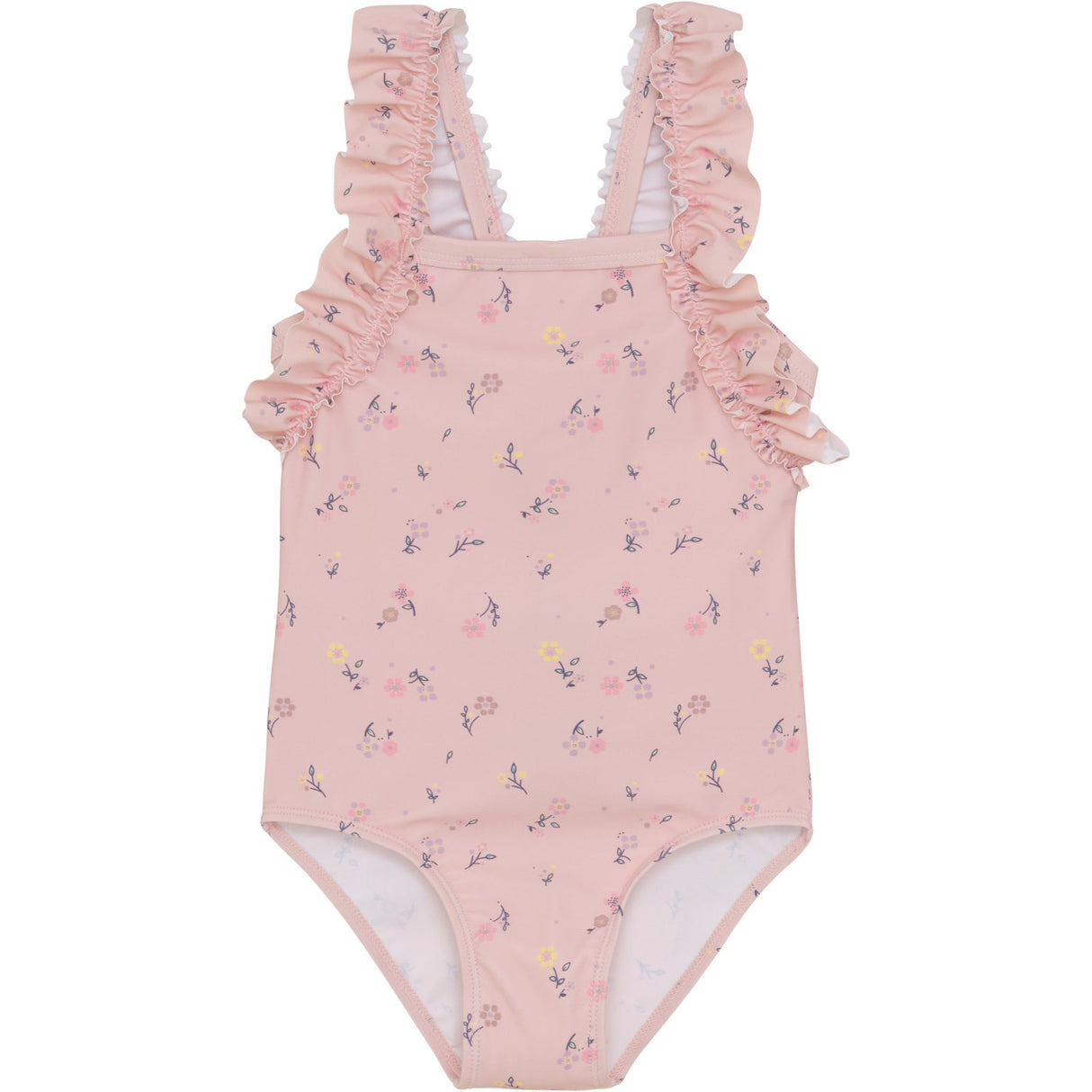 Color Kids Coral Blush Swimsuit W. Frills, AOP