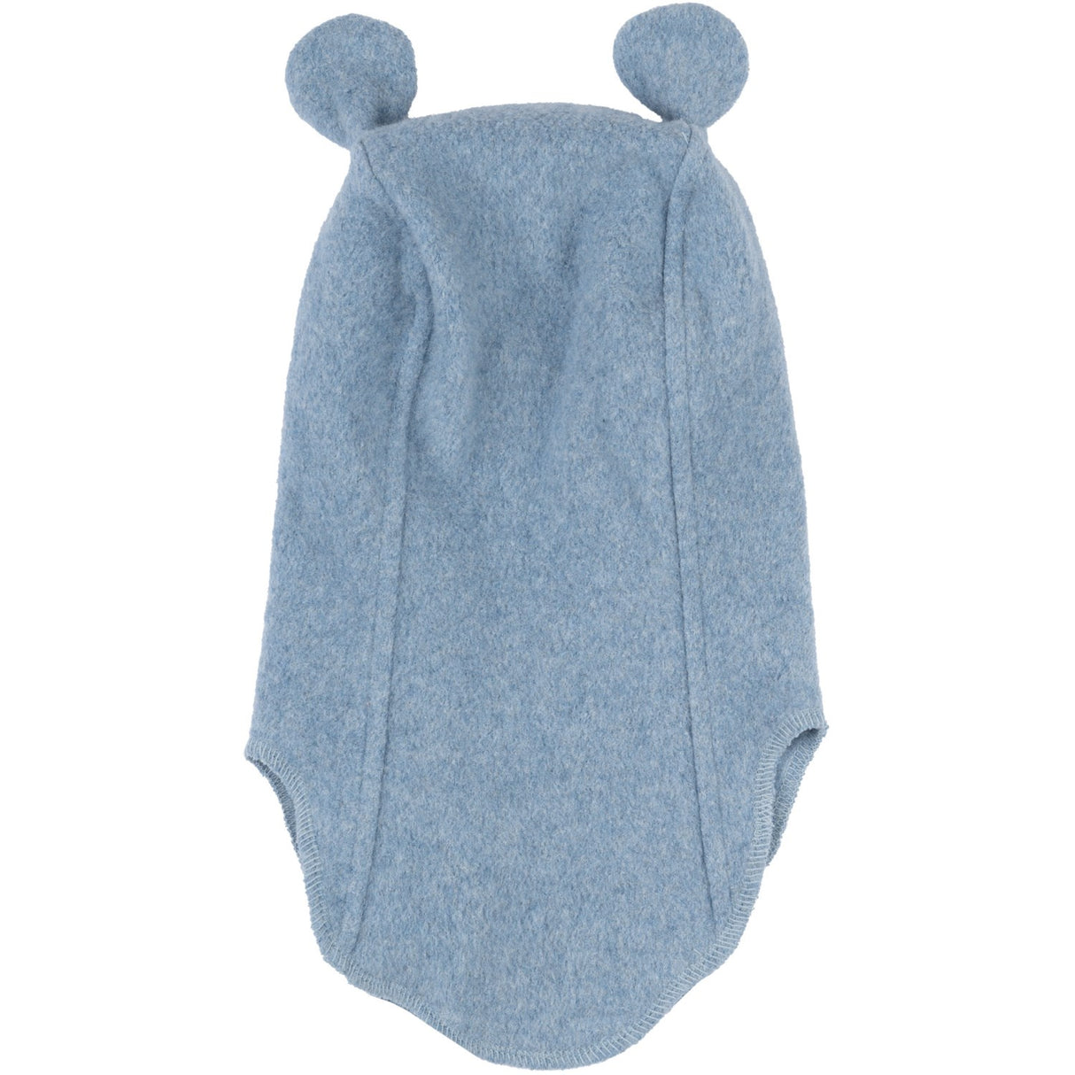 Mikk-Line Faded Denim Melange Cotton Fleece Fullface With Ears