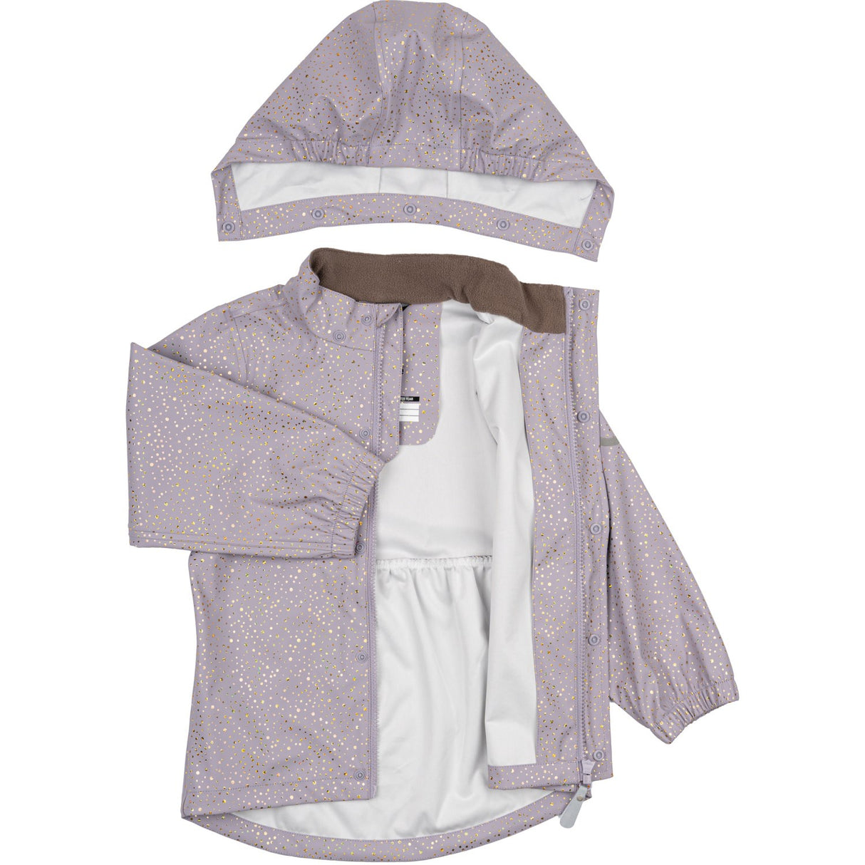 Mikk-Line Lavender Aura Suspenders PU Glitter Rain Set Recycled