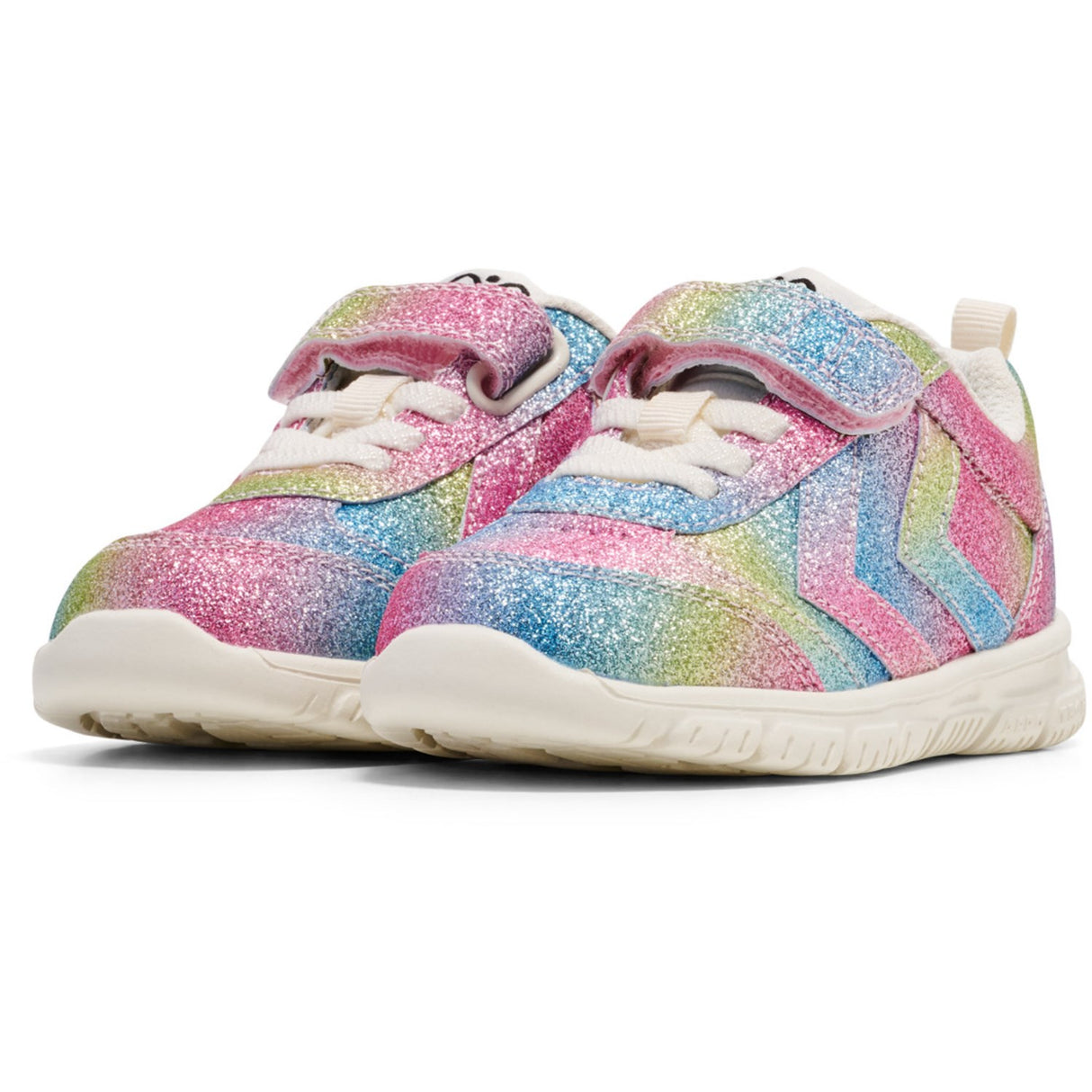 Hummel White/Multicolor Crosslite Glitter Infant Sneakers