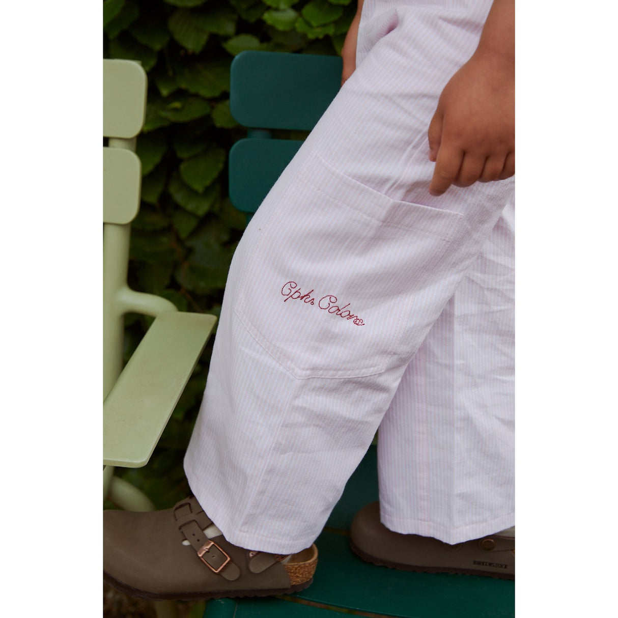 COPENHAGEN COLORS Ballerina Stripe Striped Wide Pants W Pockets