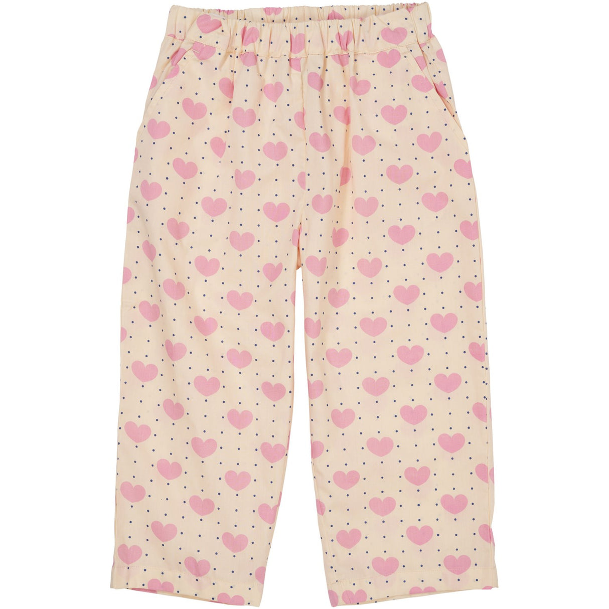 COPENHAGEN COLORS Heart Aop Heart & Dots Pants Loose Fit