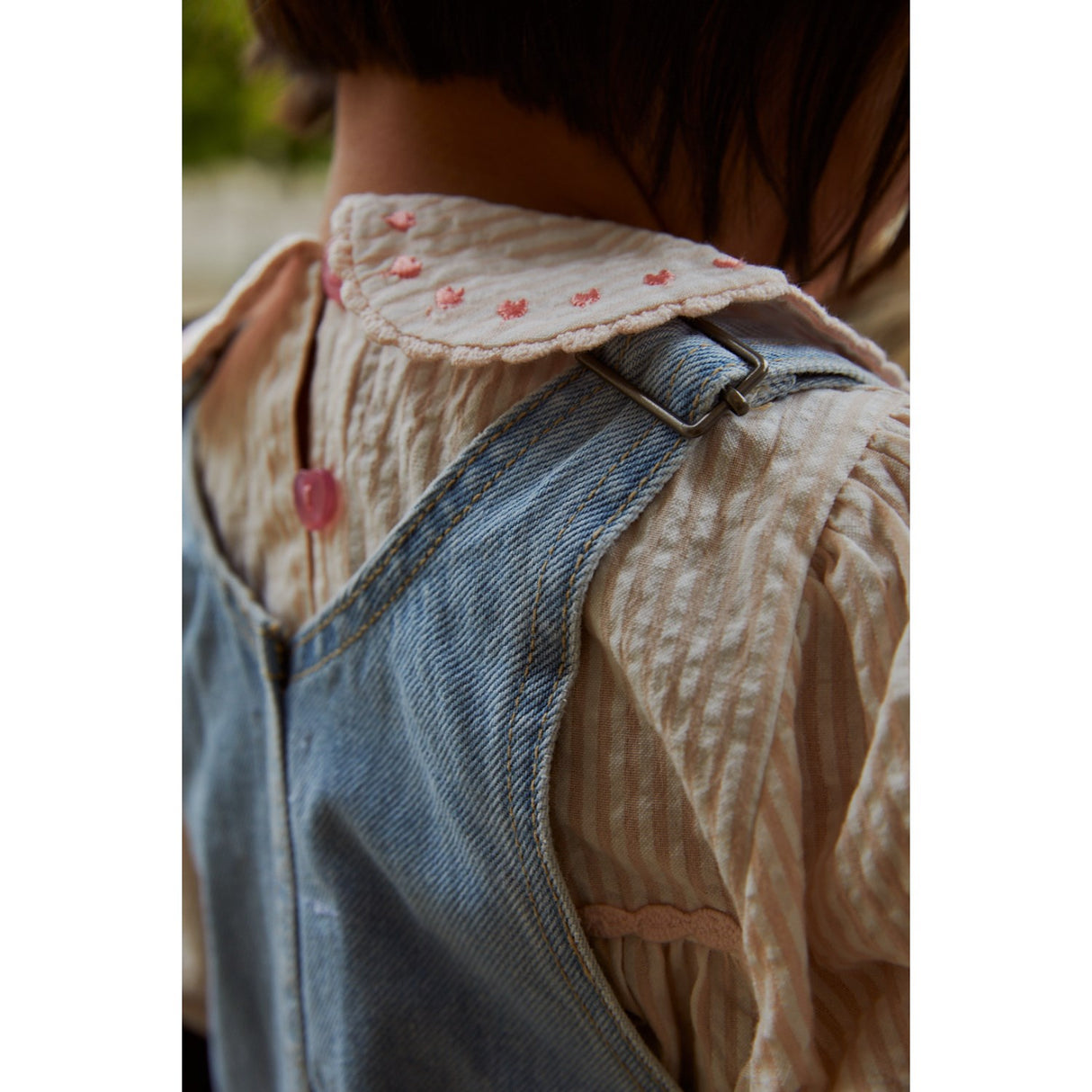 COPENHAGEN COLORS Super Lt Blue Indigo Washed Organic Overalls