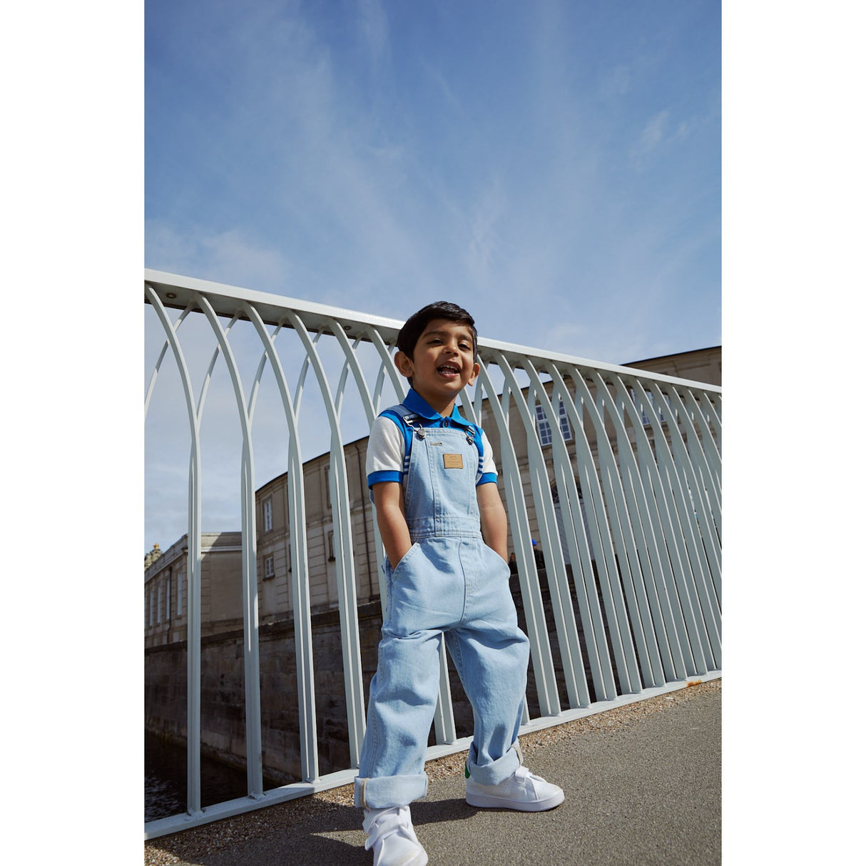 COPENHAGEN COLORS Super Lt Blue Indigo Washed Organic Overalls