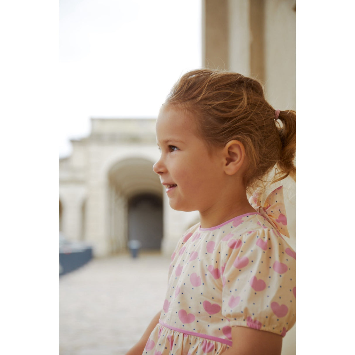 COPENHAGEN COLORS Heart Aop Heart & Dots Dress