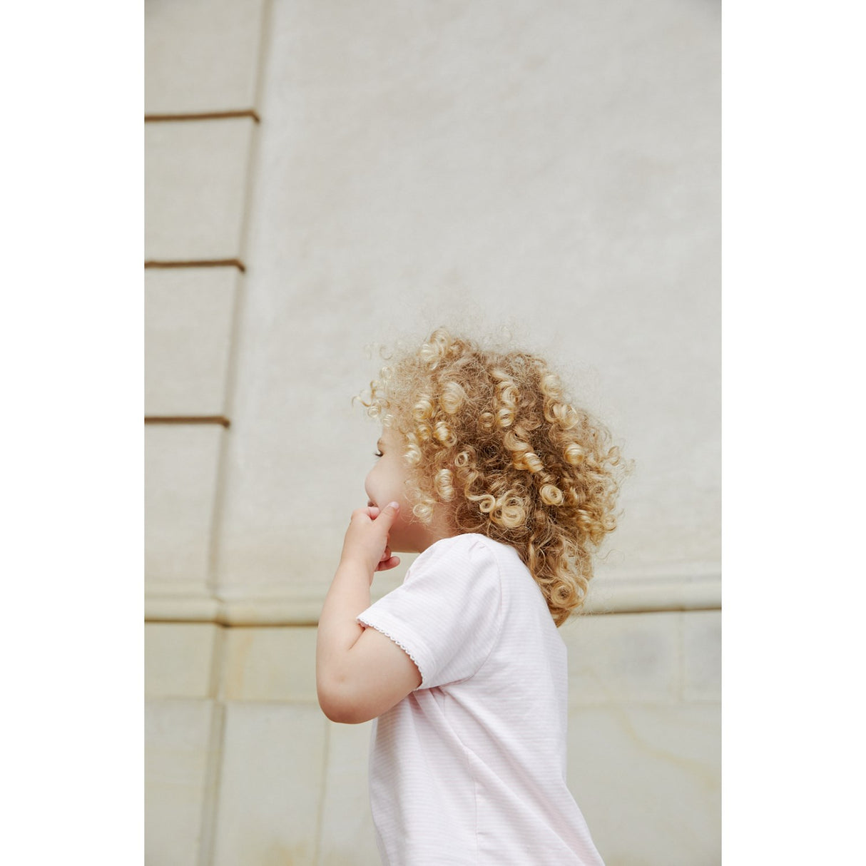 COPENHAGEN COLORS Ballerina/Cream Stripe Striped T-Shirt