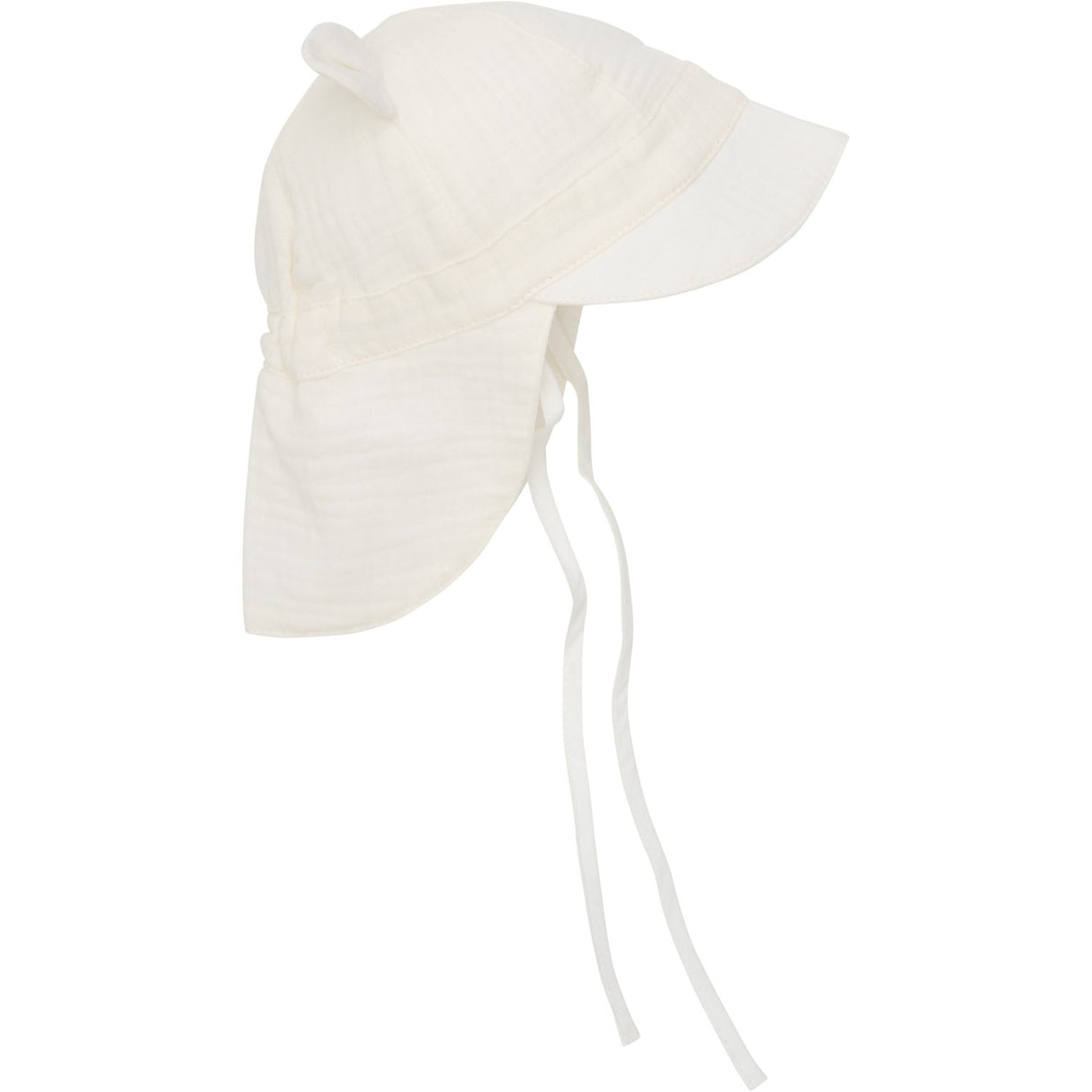 Huttelihut Antique White Summer Hat Ears Muslin