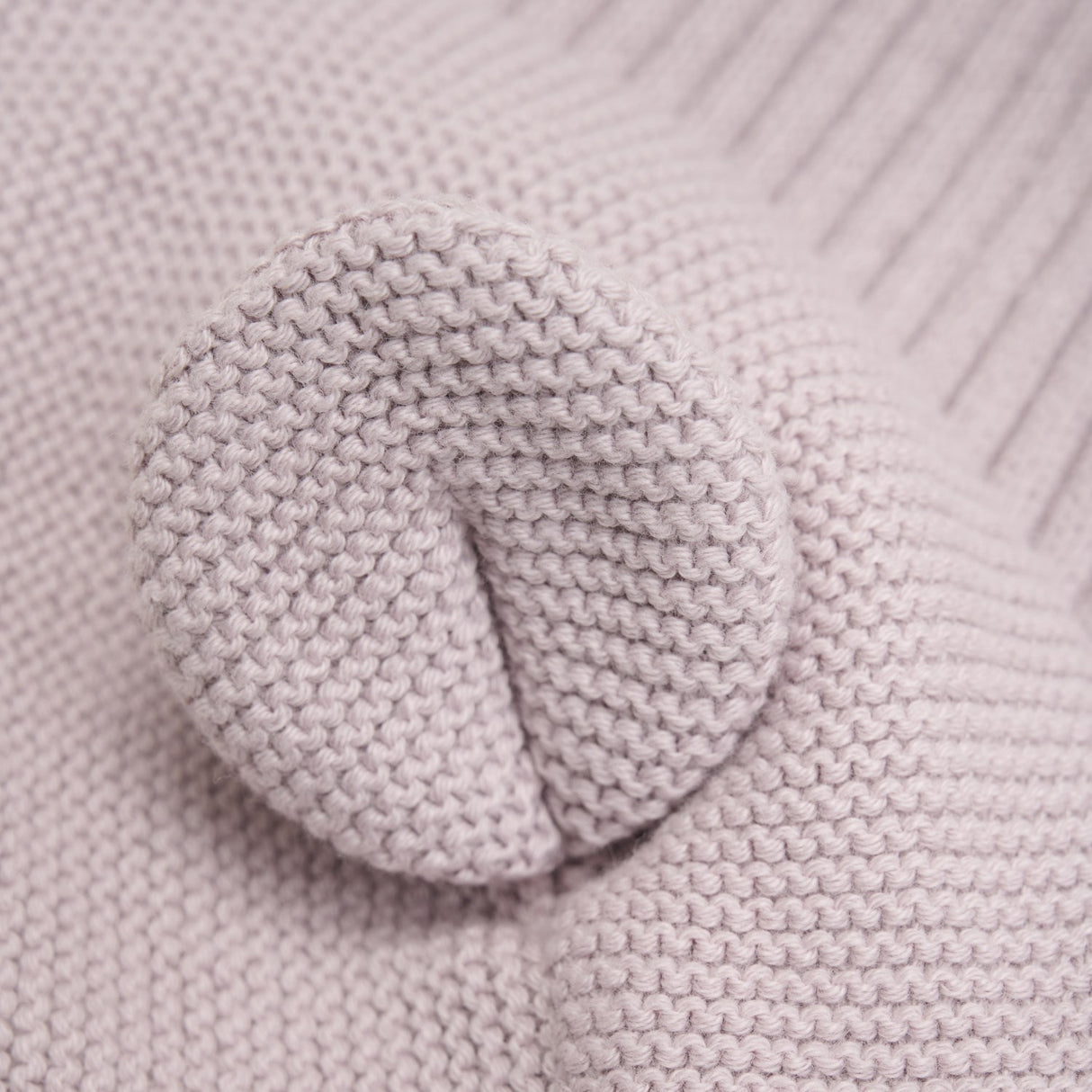 Huttelihut Cloud Gray Balaclava Knit w. Ears