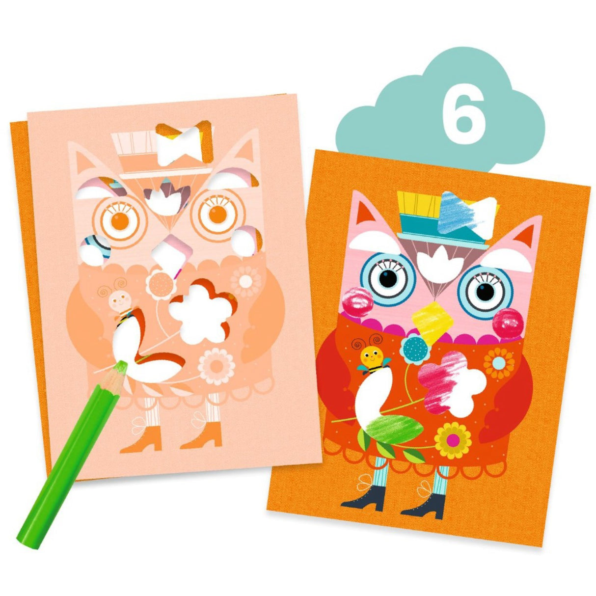 Djeco Kreativt aktivitetssæt, Kat And hendes venner