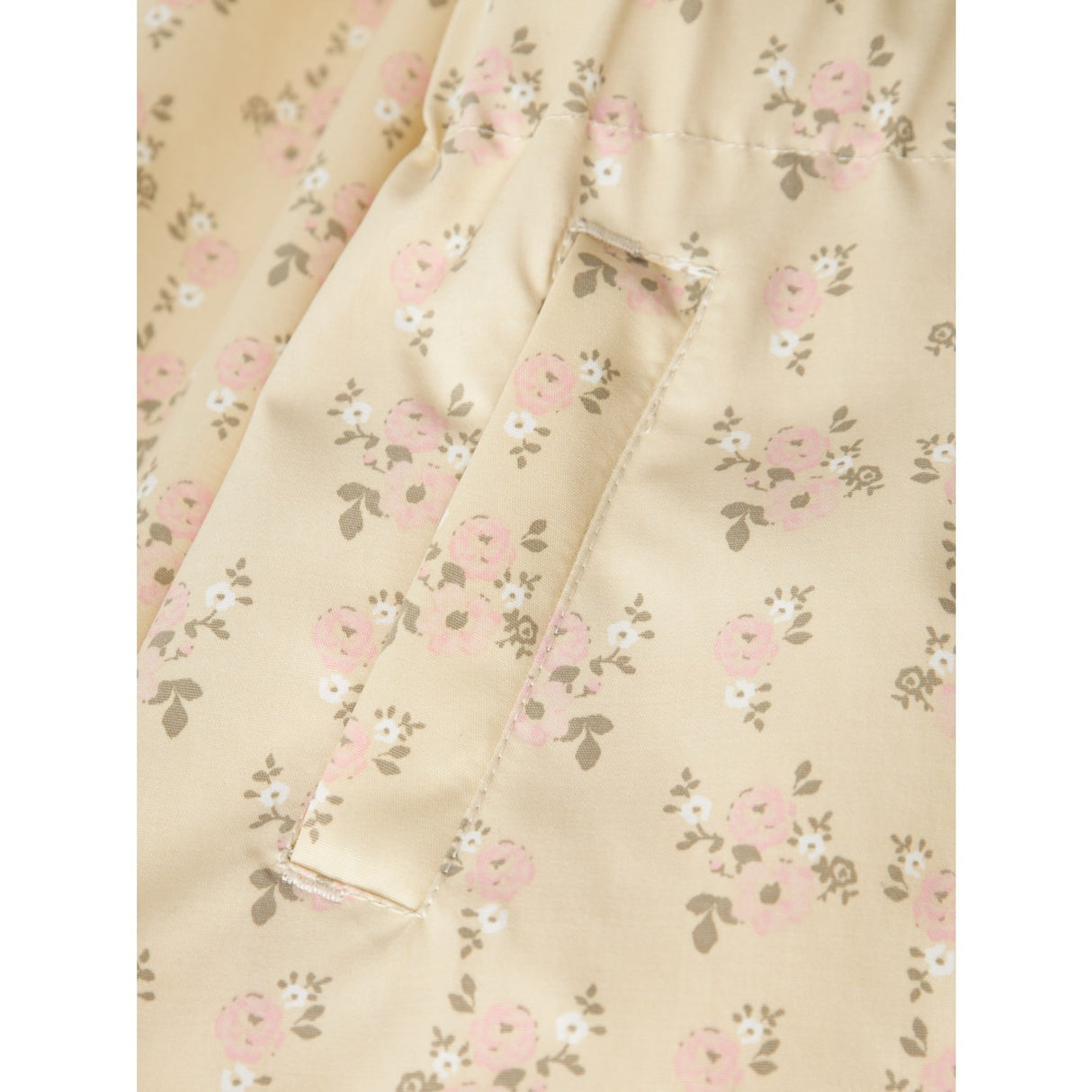 Lil'Atelier Bleached Sand Gerda Long Jacket AOP Fo