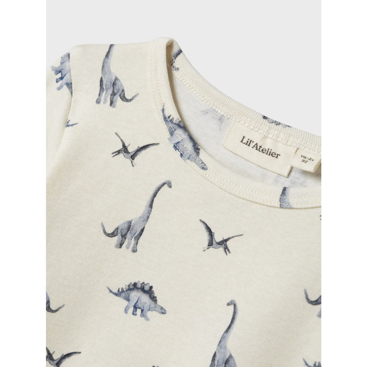 Lil'Atelier Turtledove Dino Geo Avu Slim Blouse