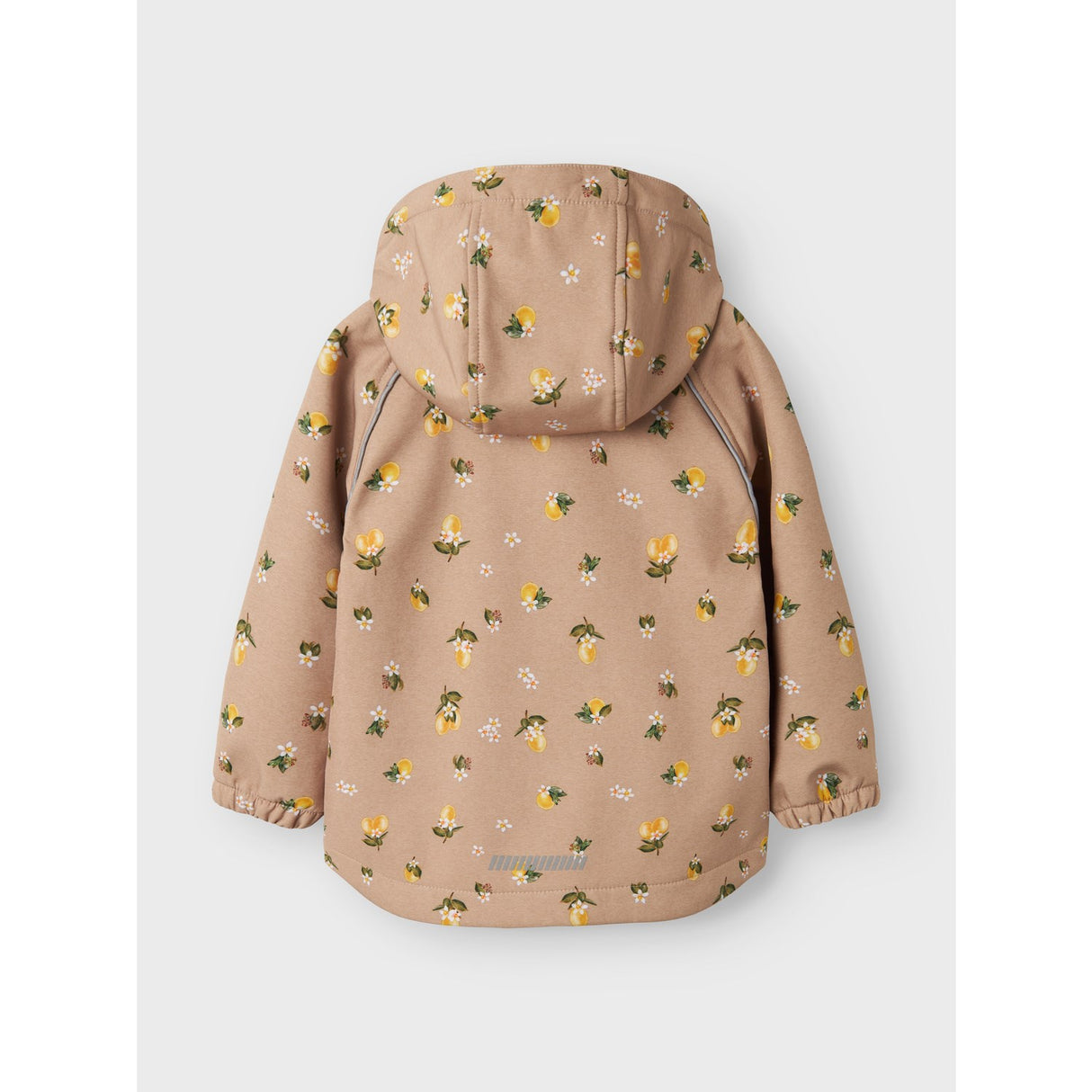 Name It Light Taupe Lemons Alfa08 Softshell A-Shape Jacket Fo