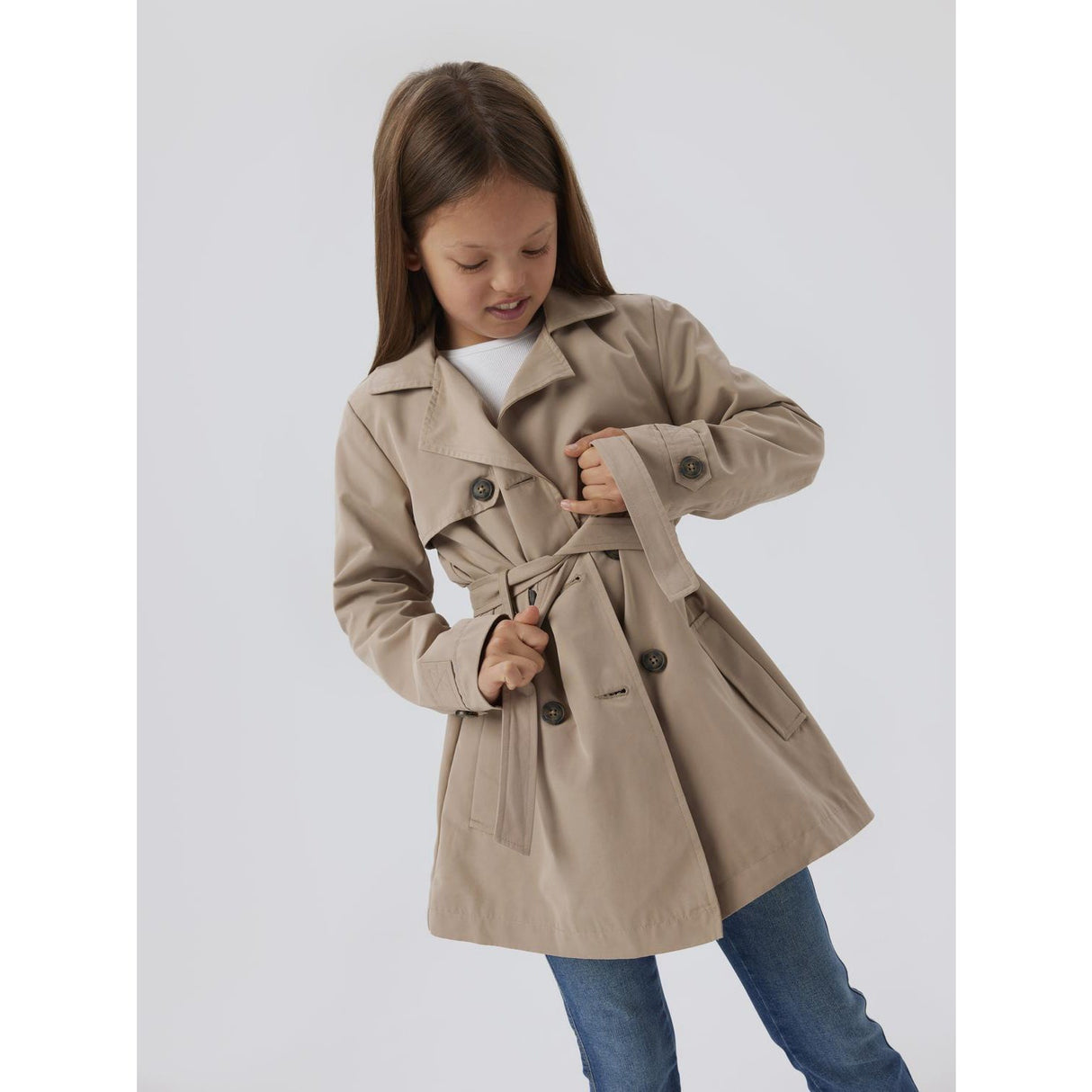 Name It Savannah Tan Madelin Trenchcoat Noos