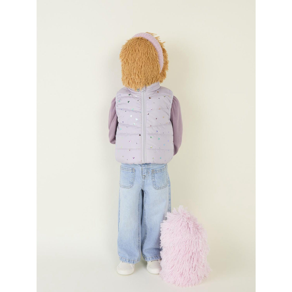 Name It Misty Lilac Mylane Vest Foil Heart