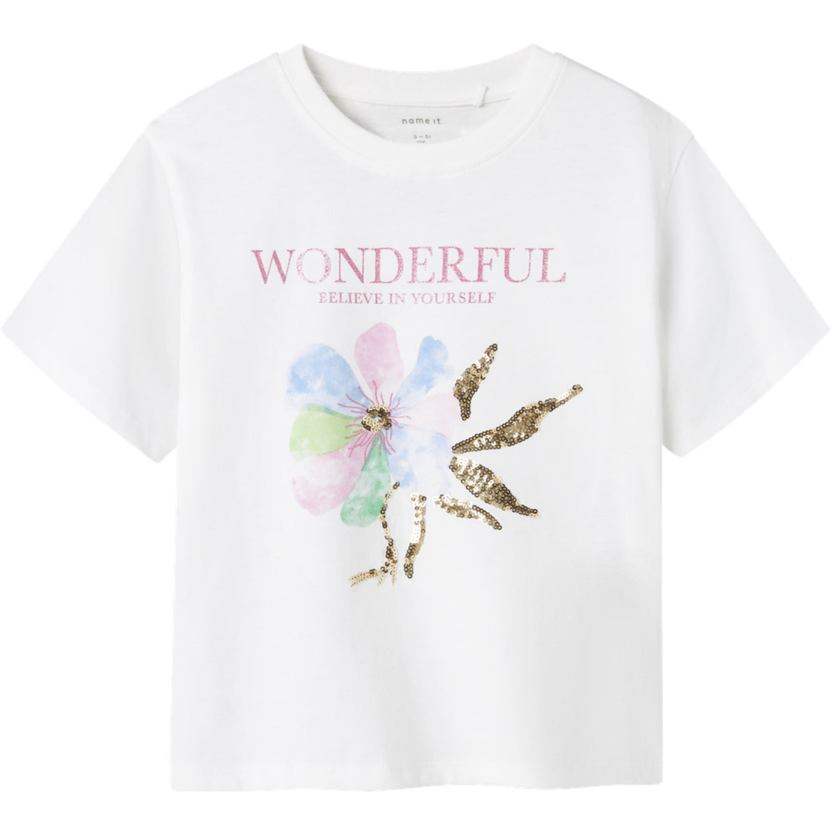 Name It Bright White Dukko Regular T-Shirt