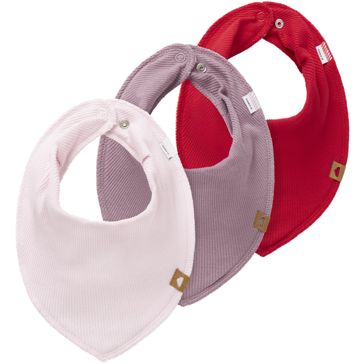 Name It Light Lilac Yvettedagnes 3-Pack Scarf Bib Rib