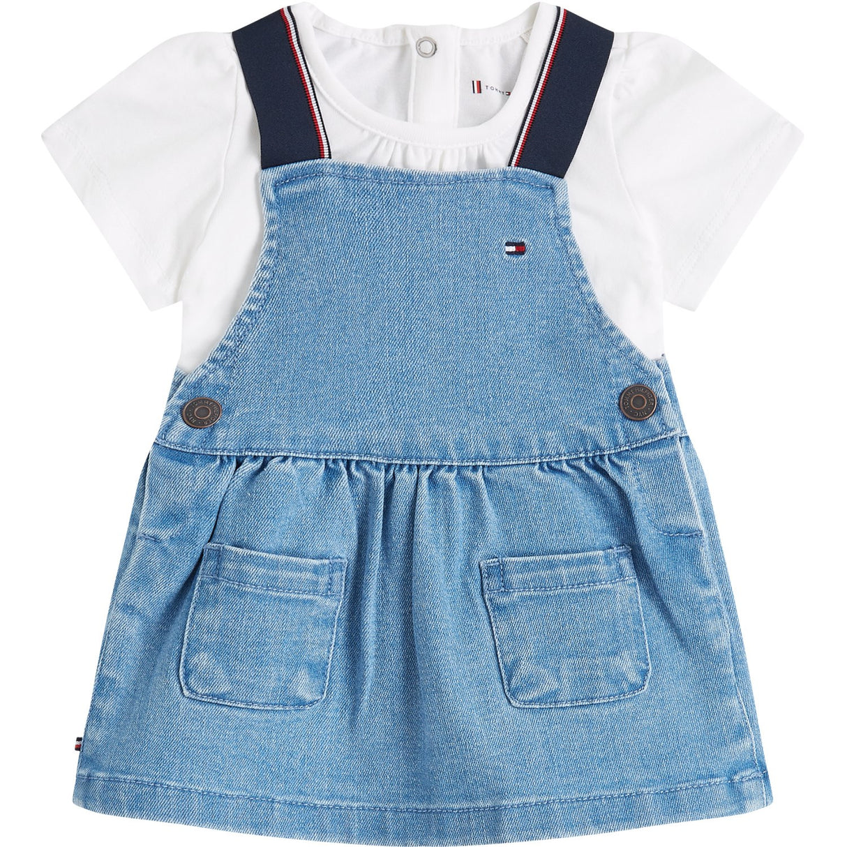 Tommy Hilfiger Denim Medium 01 Denim Dungaree Dress