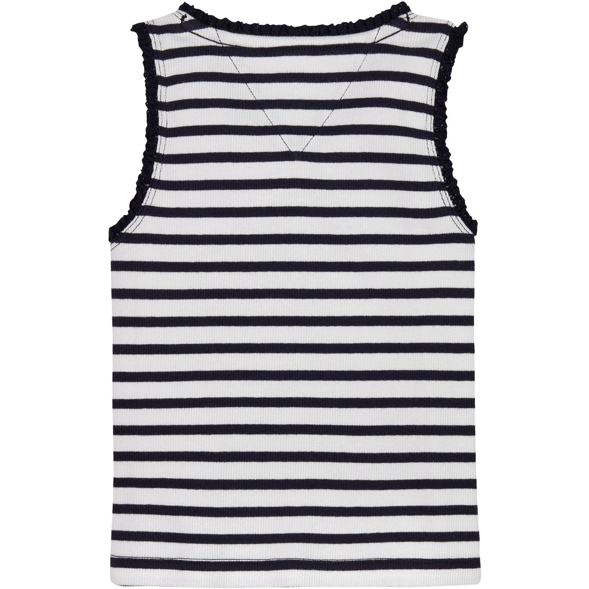 Tommy Hilfiger Dark Night Navy Stripes Essential Rib Lace Tank Top