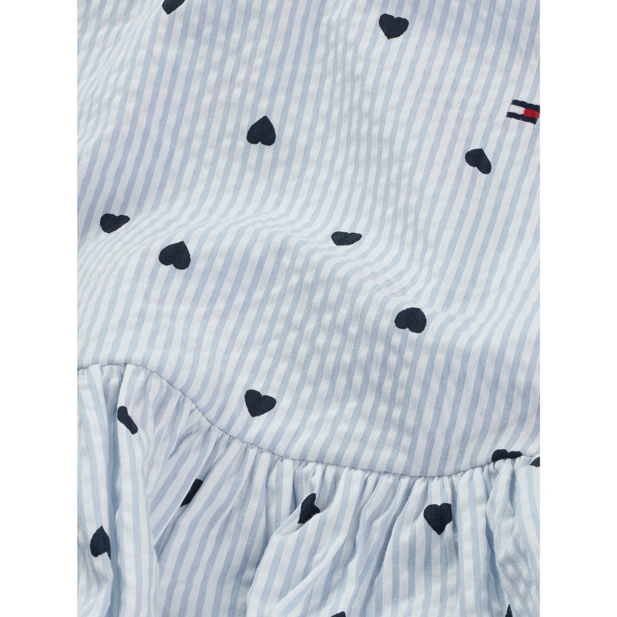 Tommy Hilfiger Breezy Blue Stripes Aop Seersucker Dress