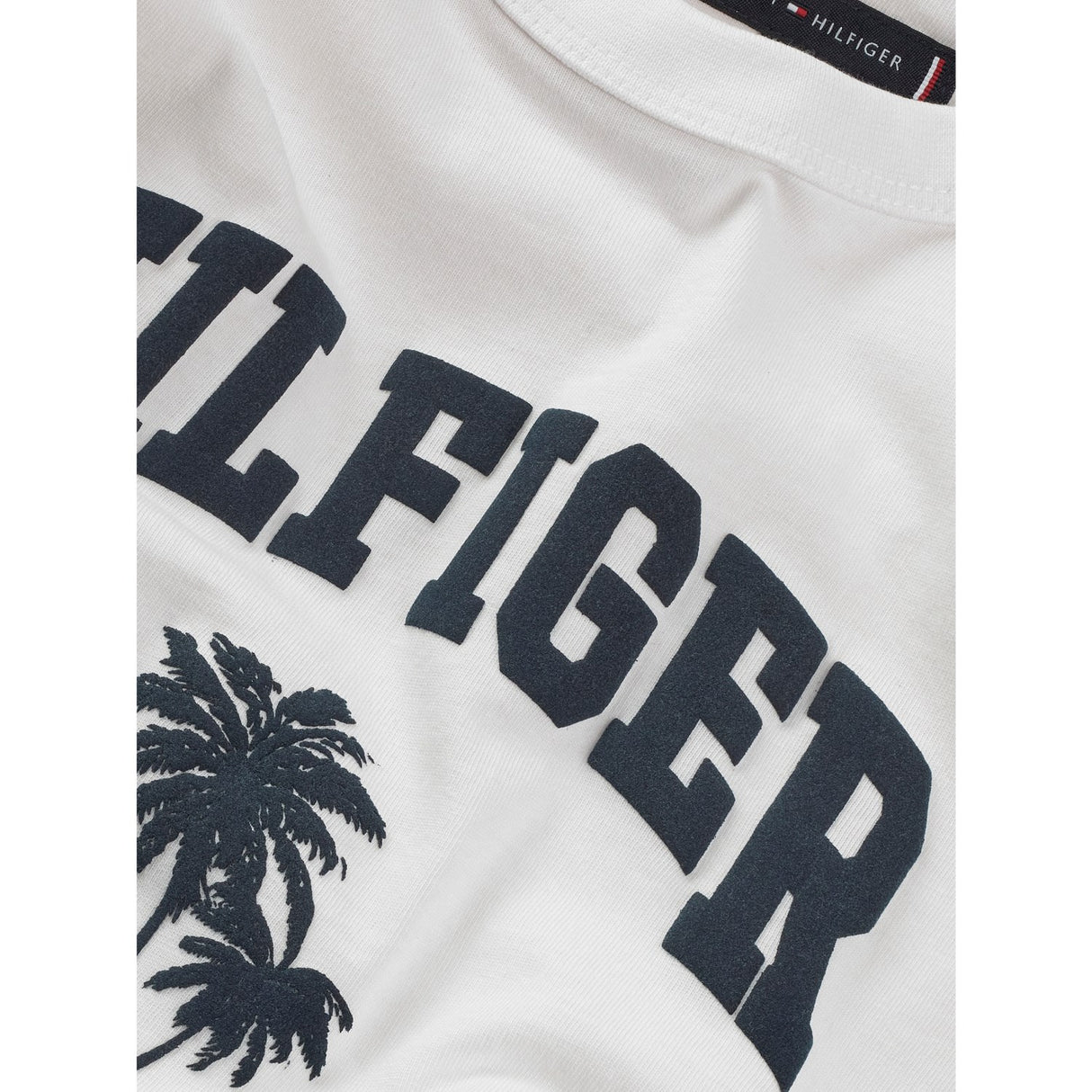 Tommy Hilfiger White Hilfiger Palm Print T-Shirt