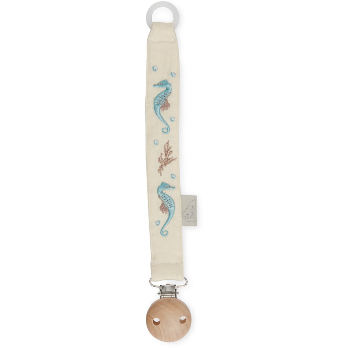 Cam Cam Copenhagen Sea Garden Embroidered Pacifier Holder