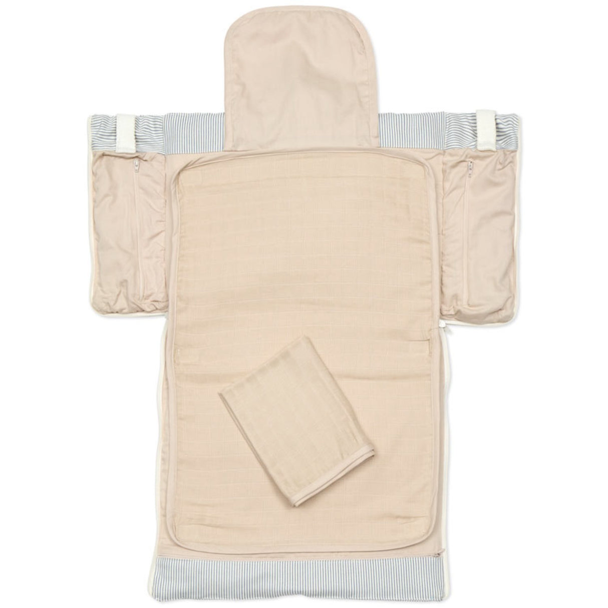 Cam Cam Copenhagen Classic Stripes Blue Fold-Out Changing Bag