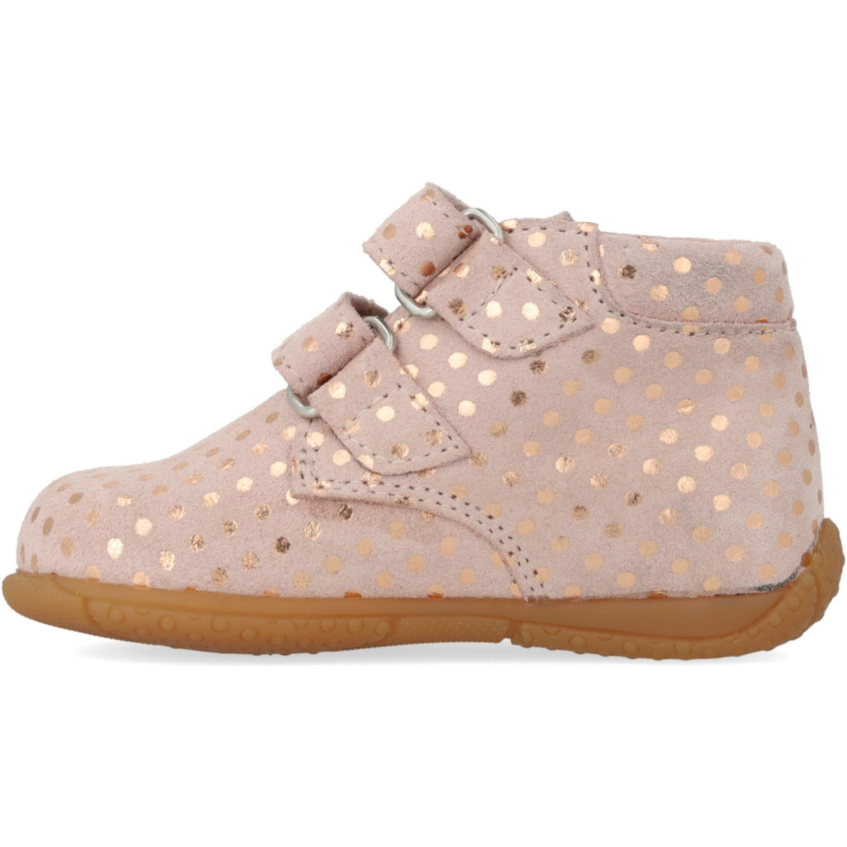 Angulus Rose Copper Dots Child's First Shoe