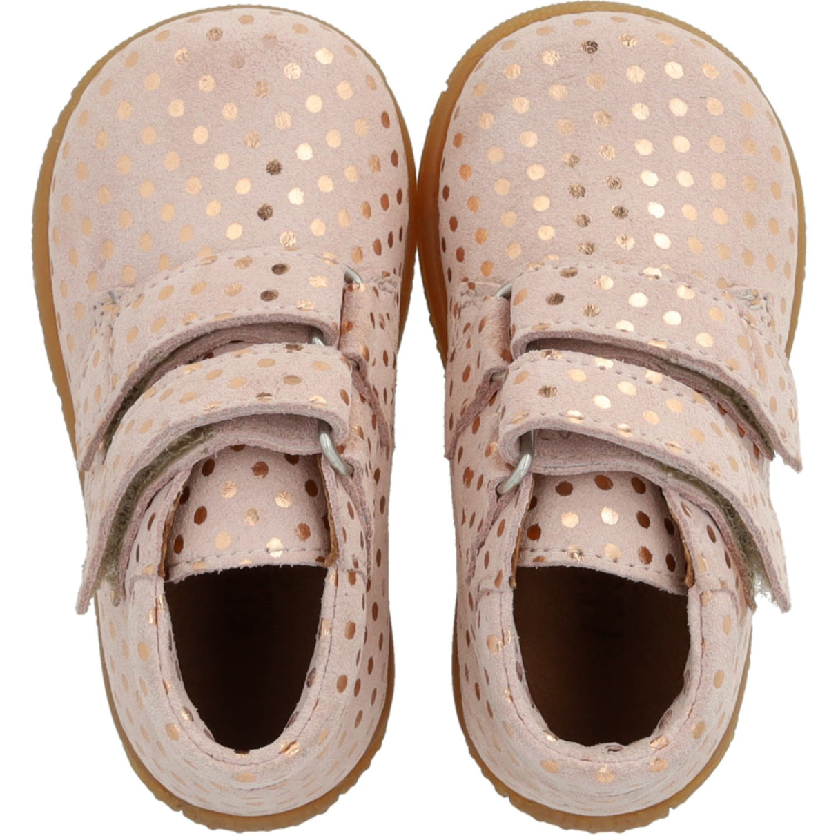 Angulus Rose Copper Dots Child's First Shoe