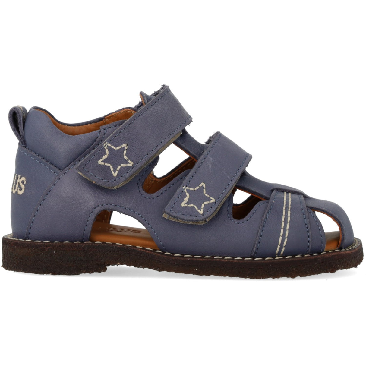 Angulus Indigo Sandal Med Stjernebroderi